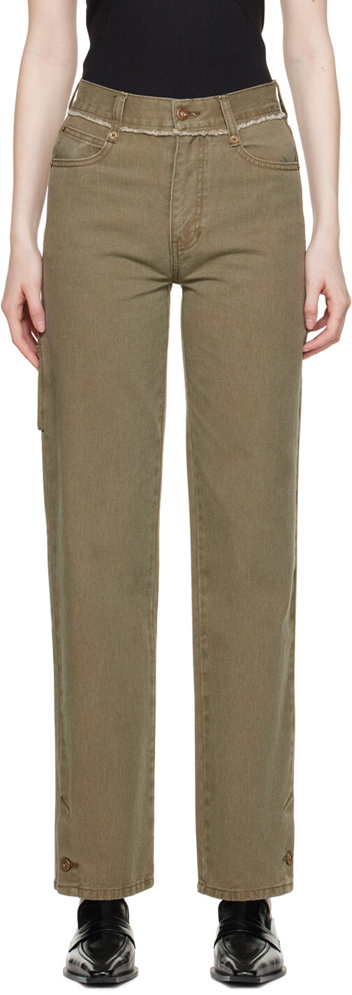 

Джинсы цвета хаки Carpenter DRAE, Коричневый, Джинсы цвета хаки Carpenter DRAE