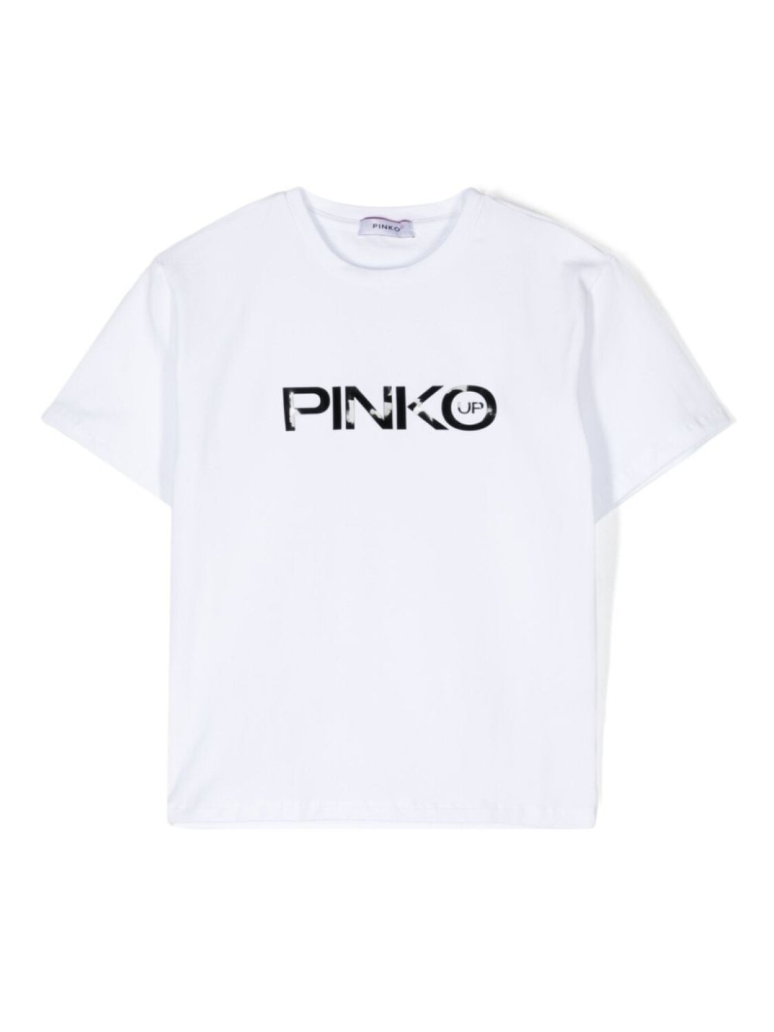 

Pinko Kids футболка с логотипом в виде флока, белый