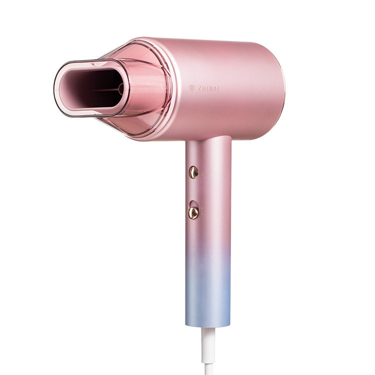 

Фен HL505 1800W с отрицательными ионами Zhibai, Blue Pink Gradient
