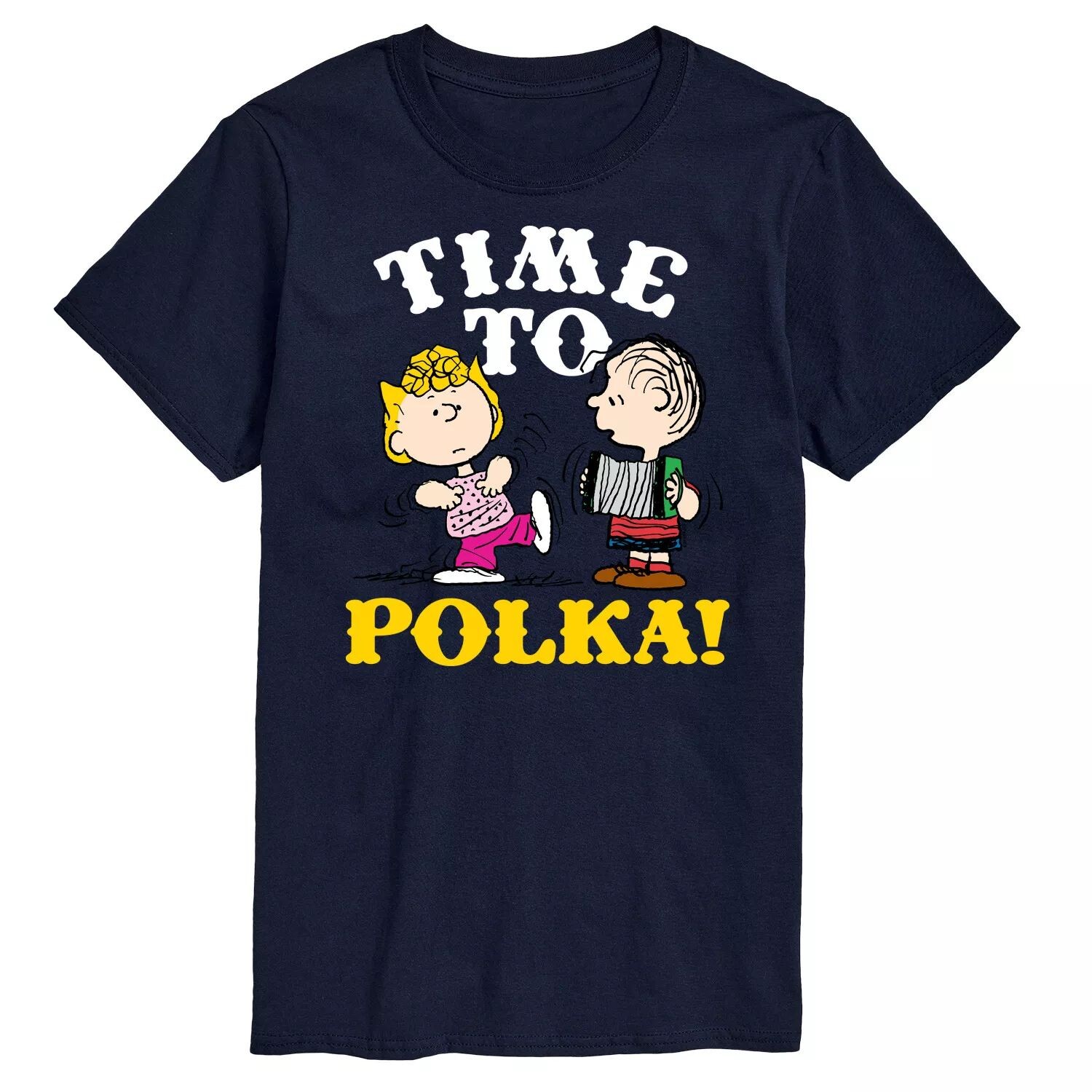 

Футболка в горошек Big & Tall Peanuts Time To, Blue Licensed Character, синий