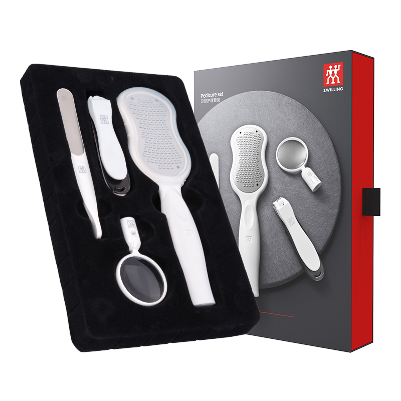 Набор инструментов для маникюра и педикюра Zwilling: терка + пилочка + книпсер + зеркальце — фото 2
