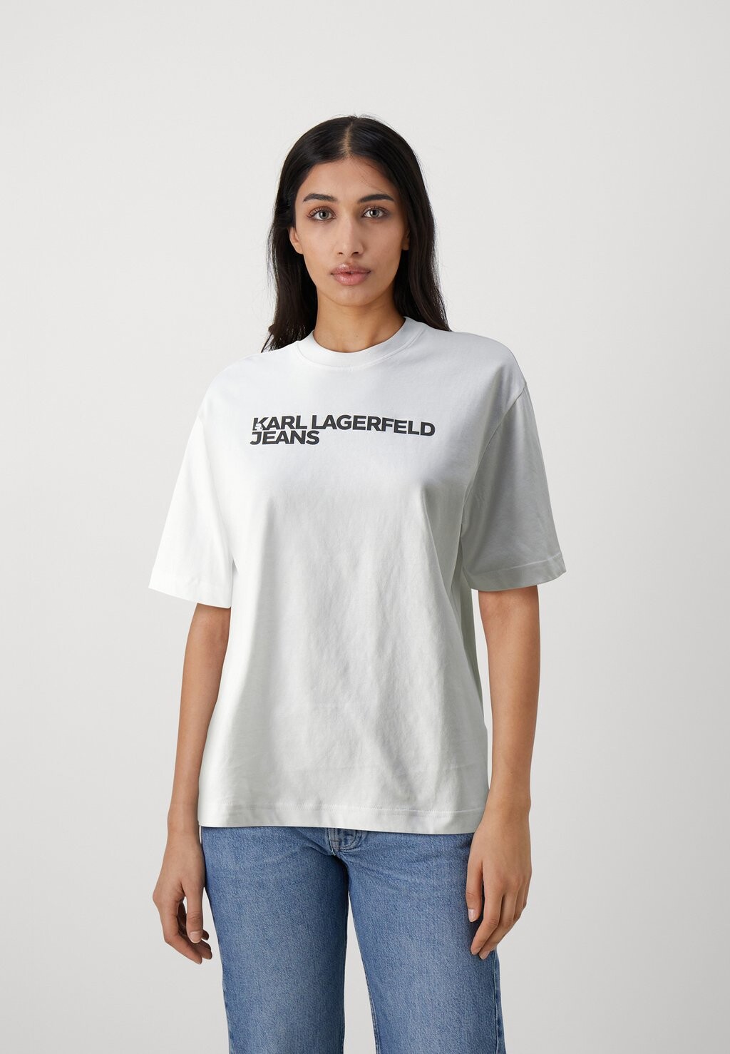 

Футболка с принтом TEE Karl Lagerfeld Jeans, цвет white