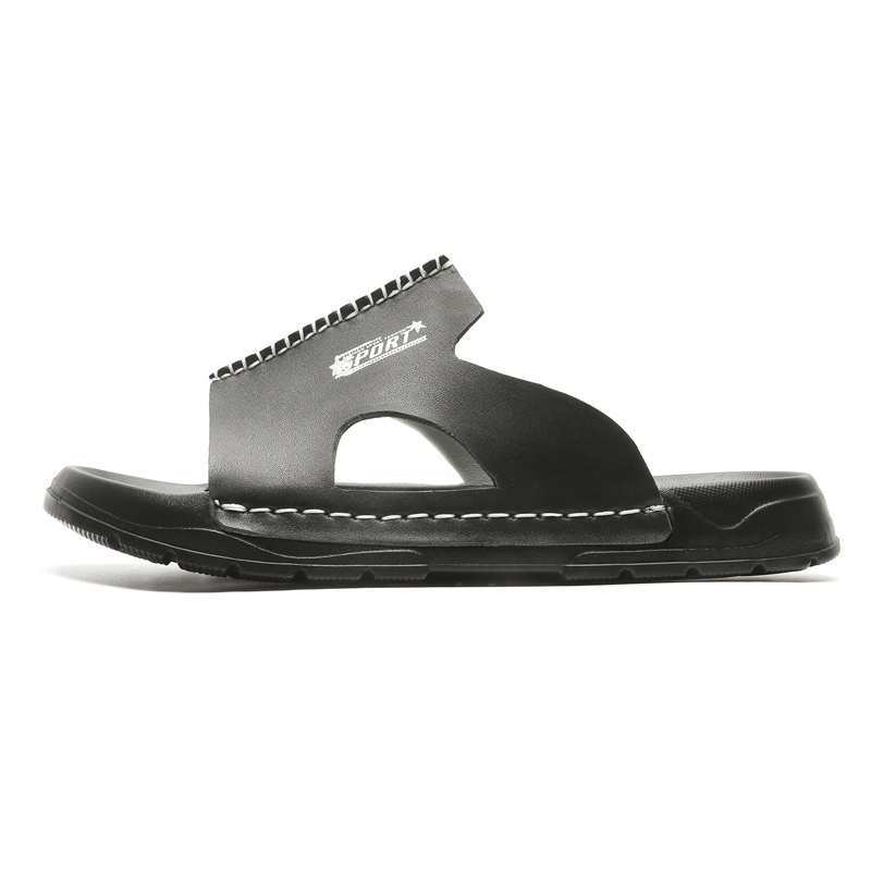 

PLAY COBBLER Мужские противоскользящие шлепанцы на резиновой подошве черные, цвет Black