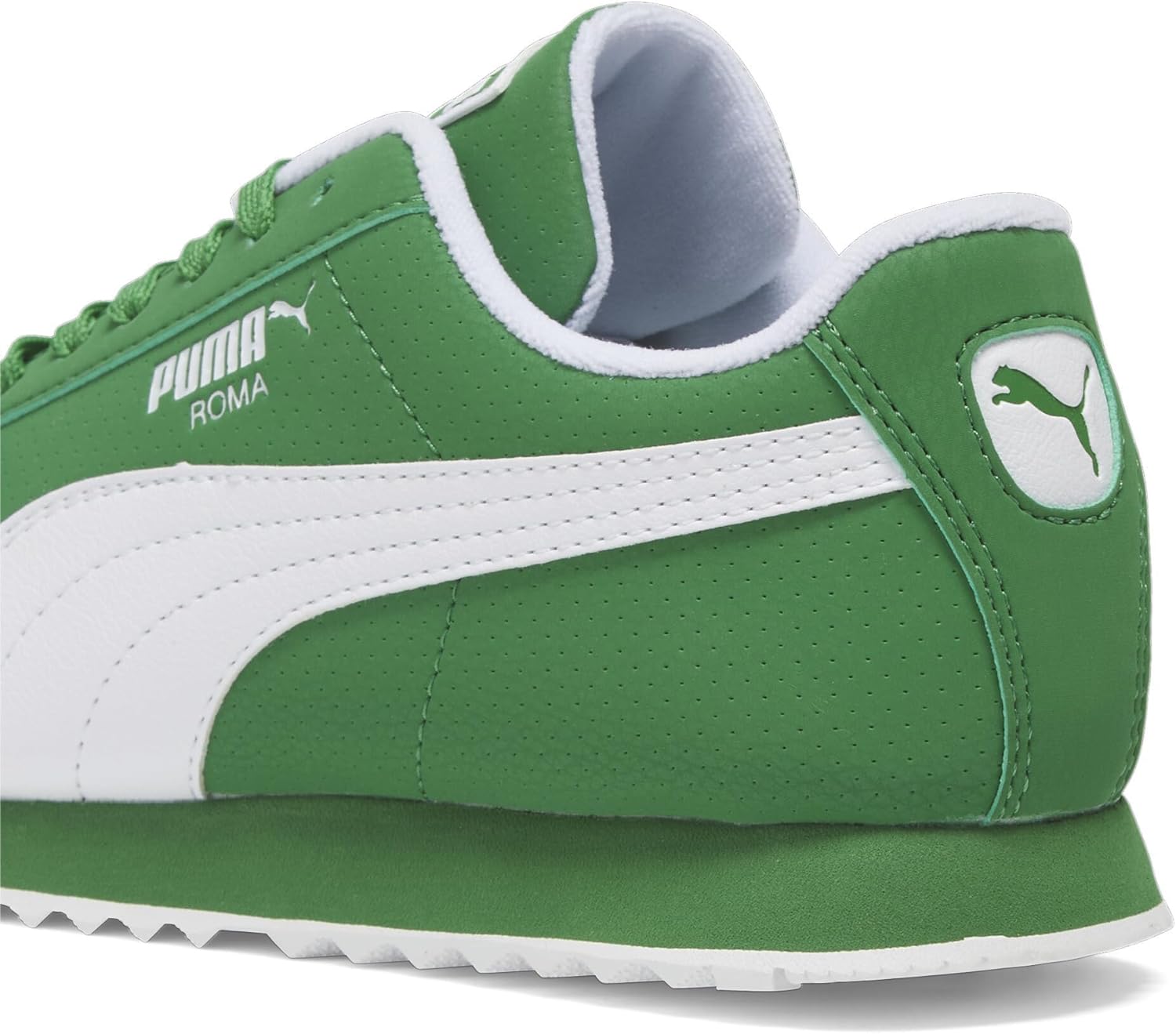 Детские кроссовки Puma Unisex-Child Roma (для детей постарше), зеленый — фото 3
