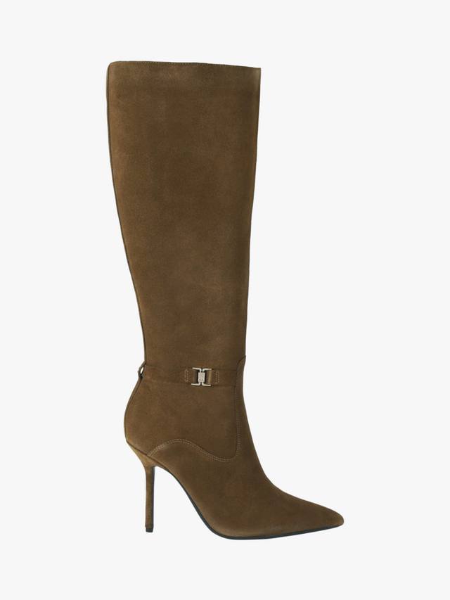 Высокие кожаные ботинки Sky до колена KG Kurt Geiger, Mid Brown