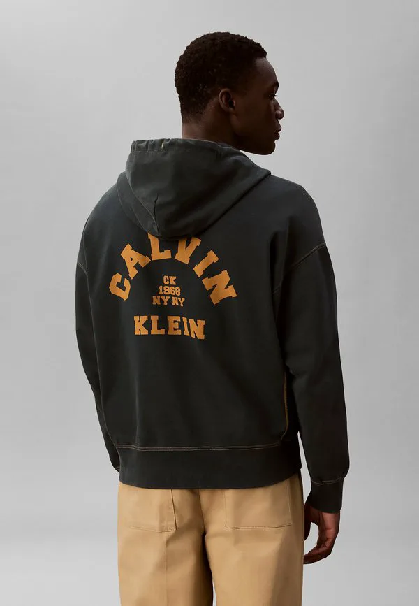 

Свободная толстовка на молнии с логотипом Calvin Klein Jeans, Rich Brown, Коричневый, Свободная толстовка на молнии с логотипом Calvin Klein Jeans, Rich Brown