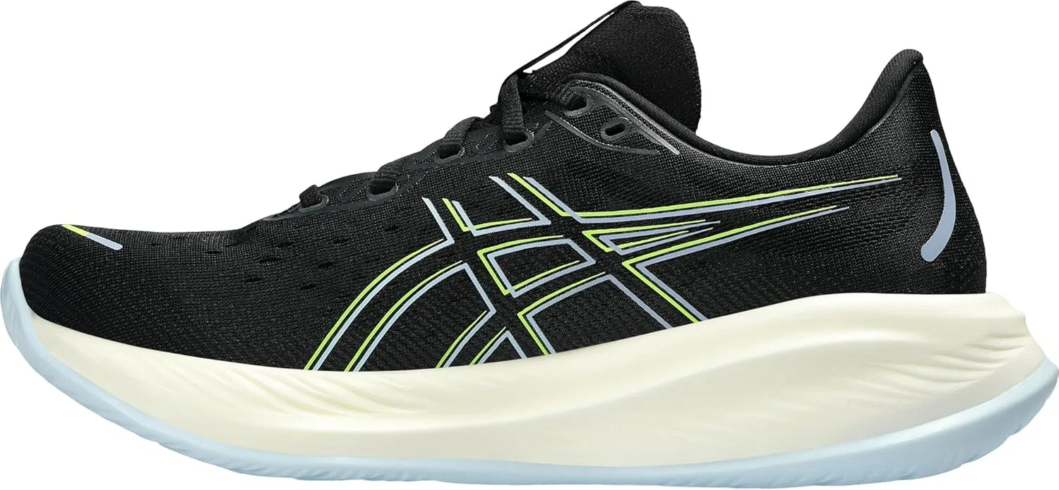 Мужские беговые кроссовки ASICS Gel-Cumulus 26, Black Safety Yellow — фото 3