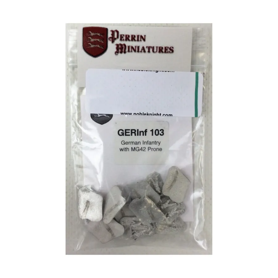 

Немецкая пехота с МиГ42 лежа, WWII Miniatures - German (10mm) (Perrin Miniatures)