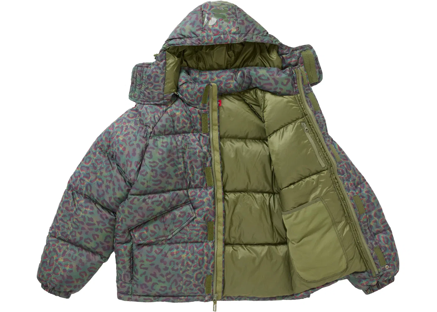 Мужская легкая пуховая куртка с принтом Leopard Supreme, Leopard — фото 2