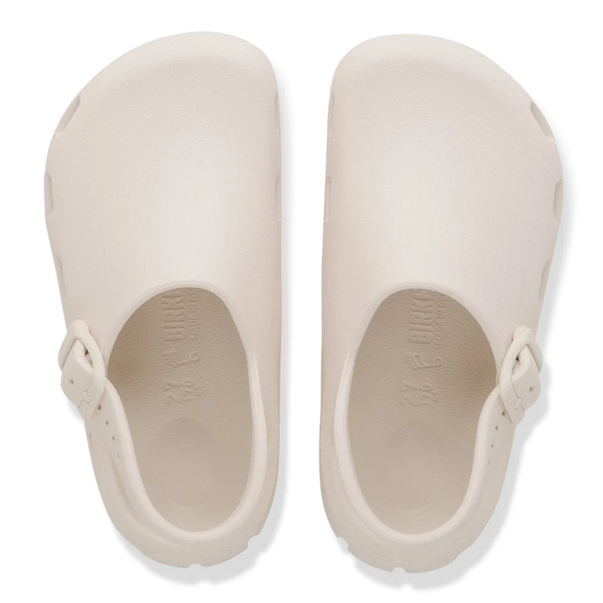Детские сандалии с фиксированным ремешком Birki Flow Birkenstock, Eggshell — фото 3