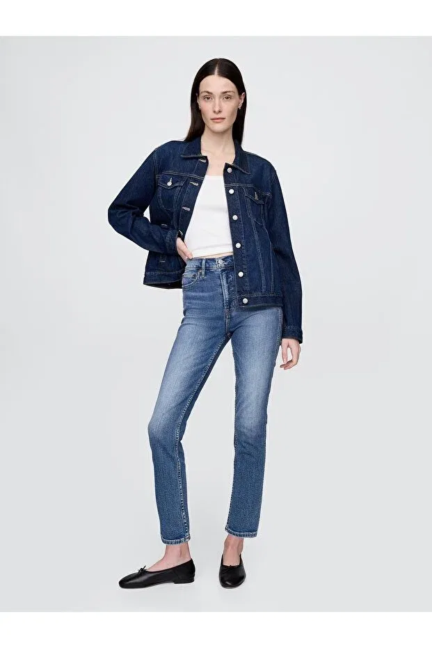 Женские джинсы скинни с высокой талией Tall Gap, Medium Indigo 8-000