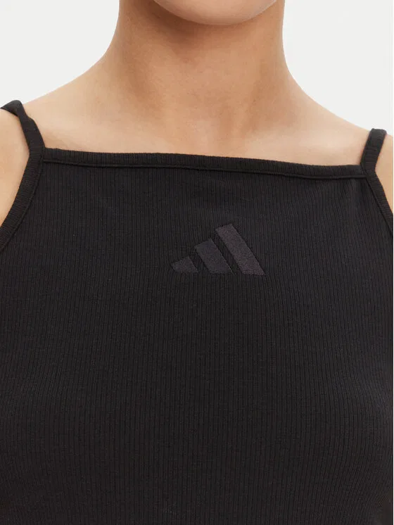 Топ slim fit ALL SZN Rib Adidas, черный — фото 4