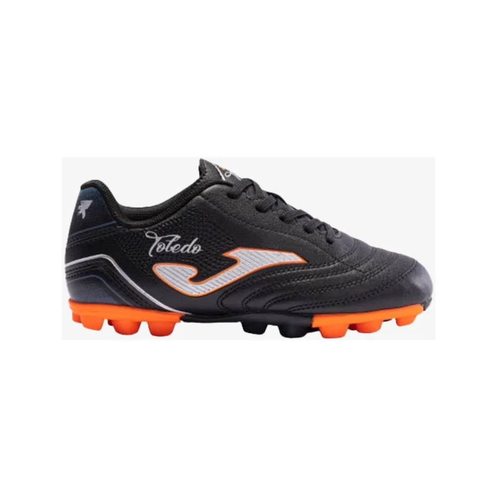Детские футбольные бутсы для мальчиков на жесткий грунт Toledo Jr 2401 Negro Joma