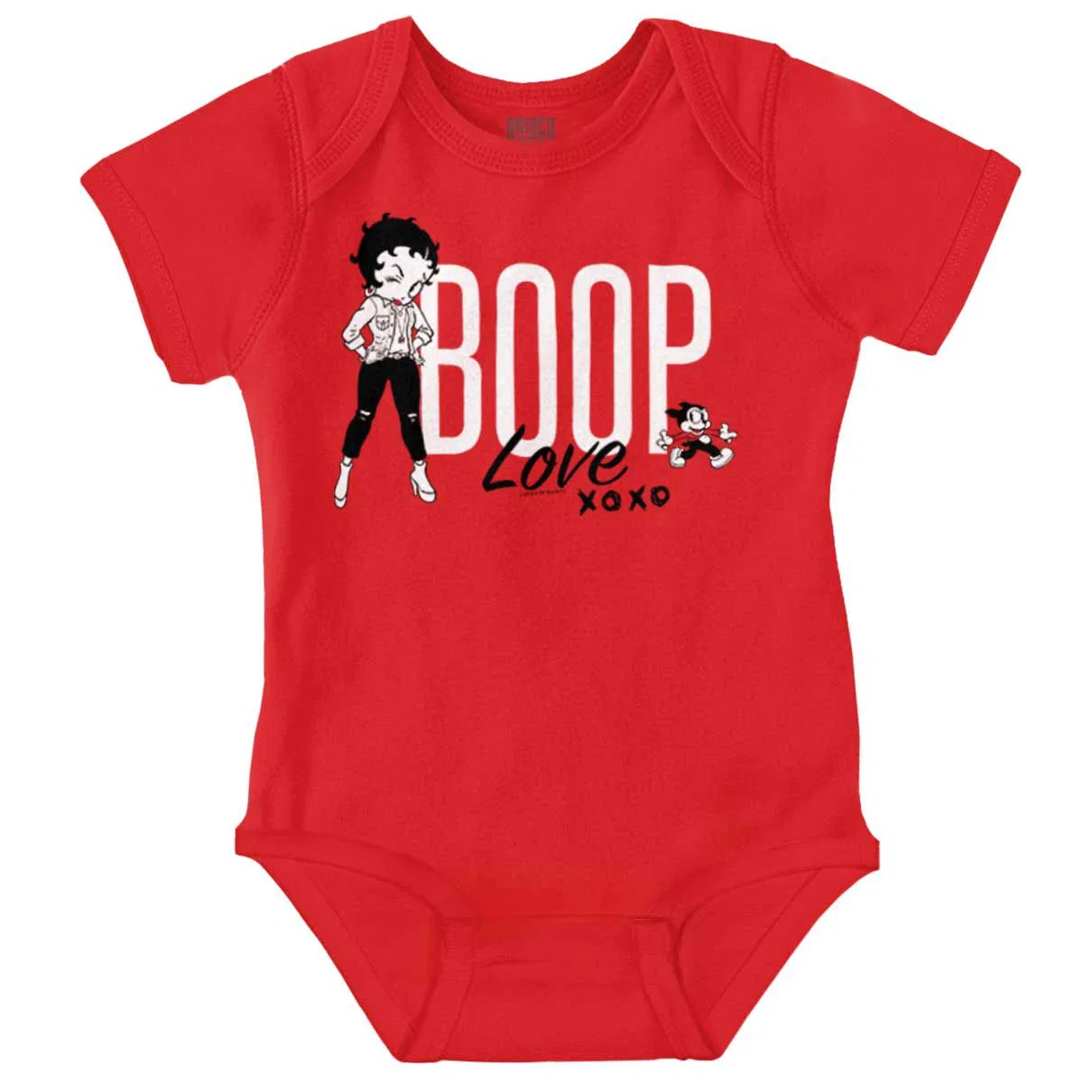 Детское боди для девочек с коротким рукавом Love Betty Boop Hugs and Kisses Brisco Brands, Red