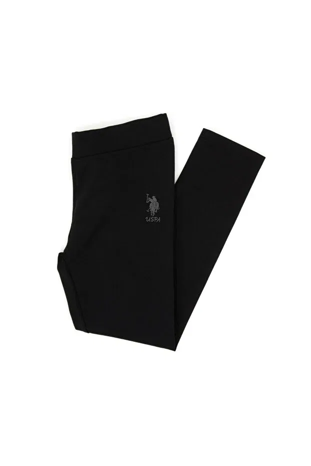 Детские леггинсы для девочек Узкие U.S. Polo Assn., Black — фото 3