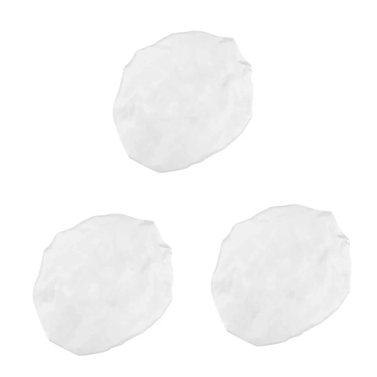 Шапочка для душа из шелка, Angoily, набор 3 шт., 30x23x0.5 см, White