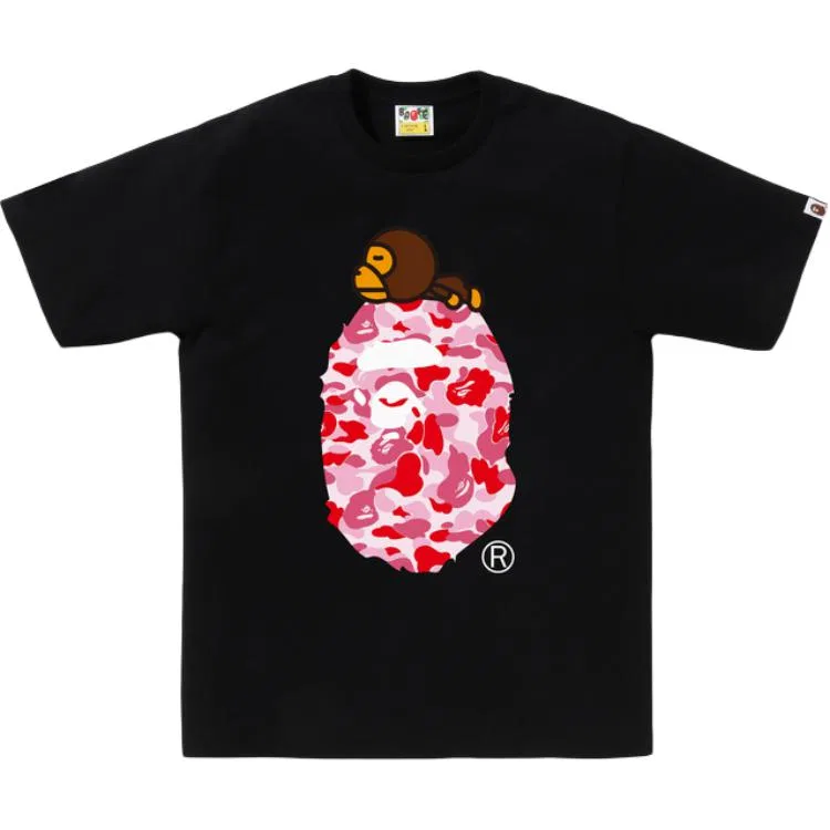 Детская футболка с камуфляжным принтом A BATHING APE, White & Blue — фото 3