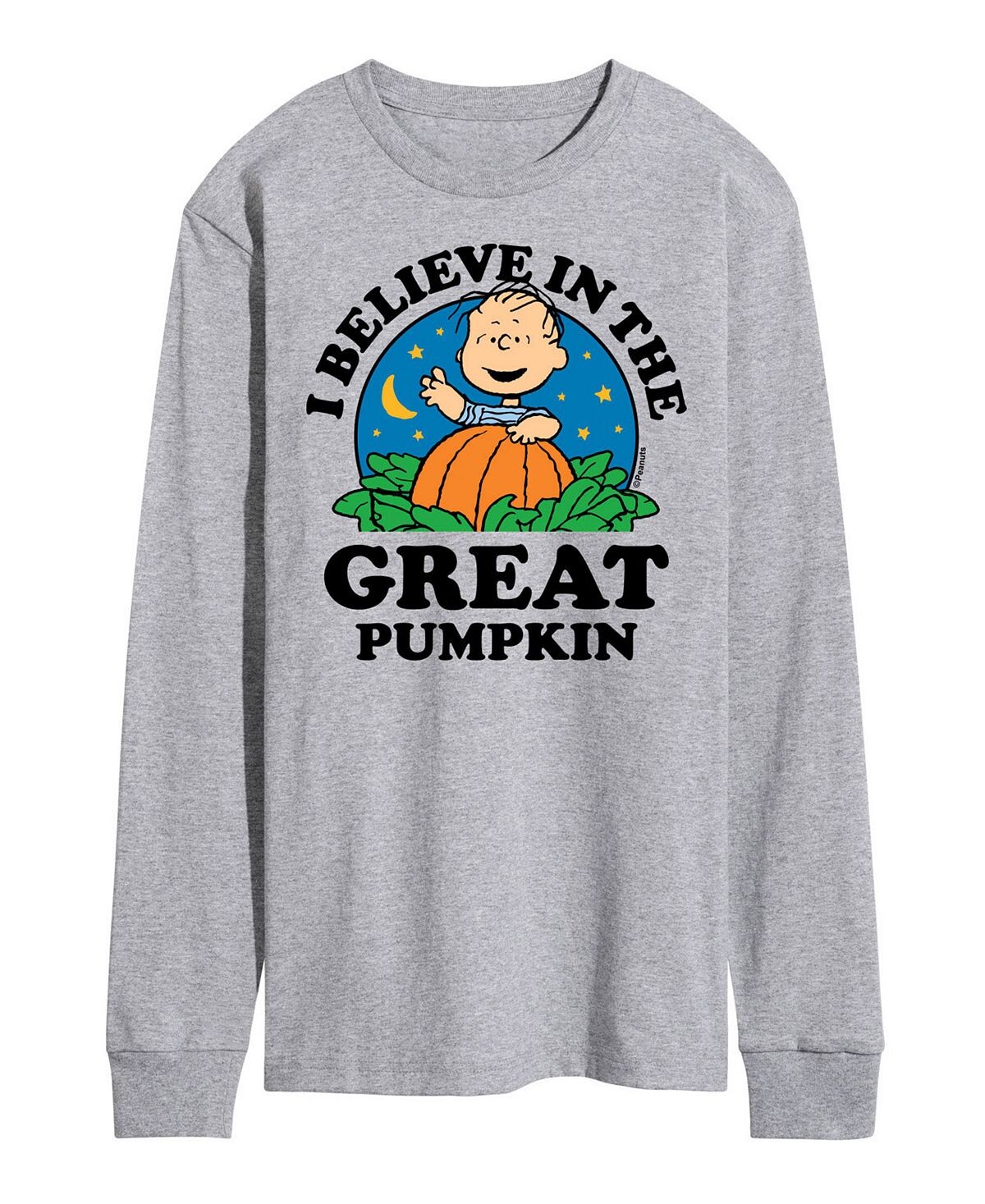 

Мужская футболка peanuts believe in great pumpkin AIRWAVES, серый