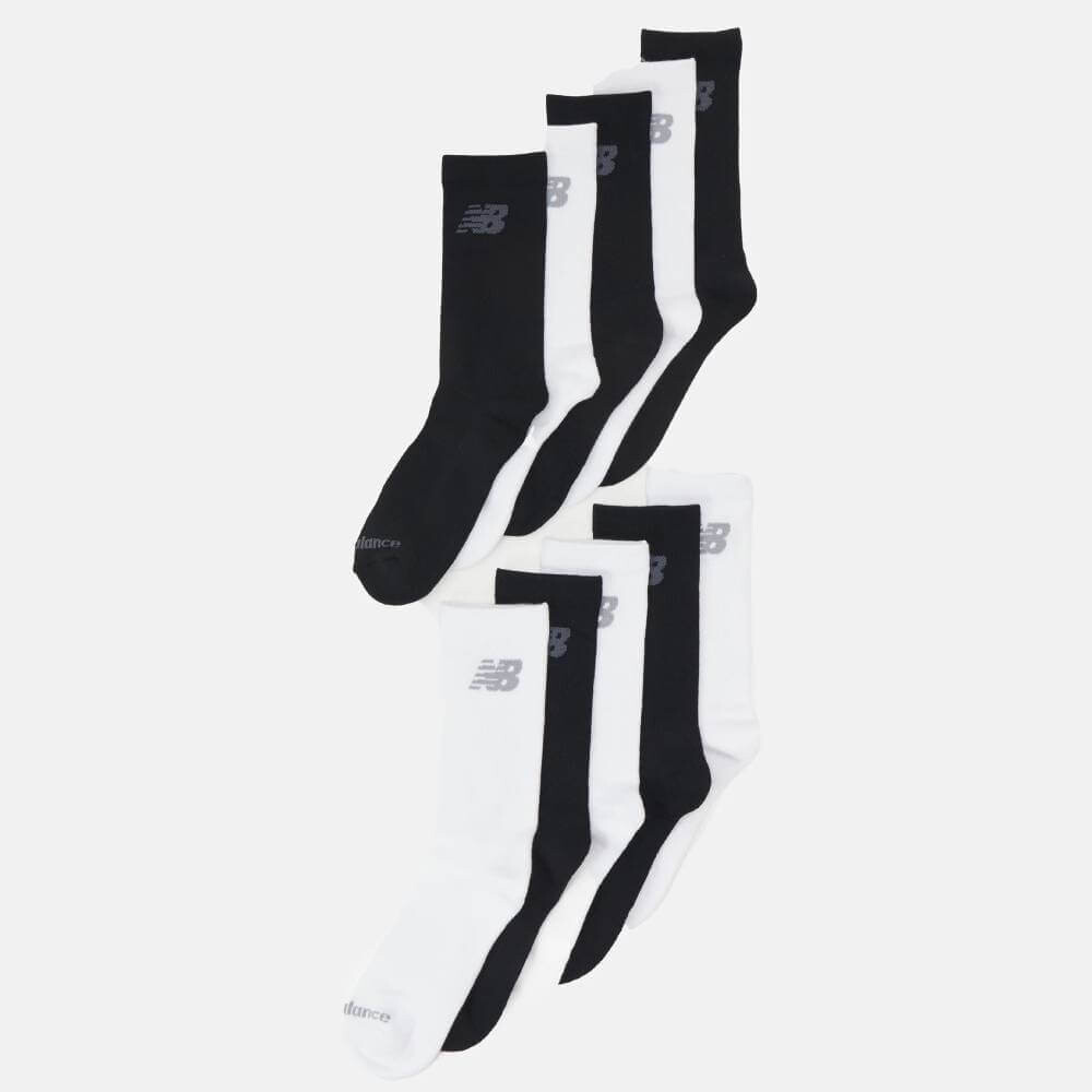 

Комплект носков спортивных New Balance Cushioned Crew Unisex, 10 пар, черный/белый