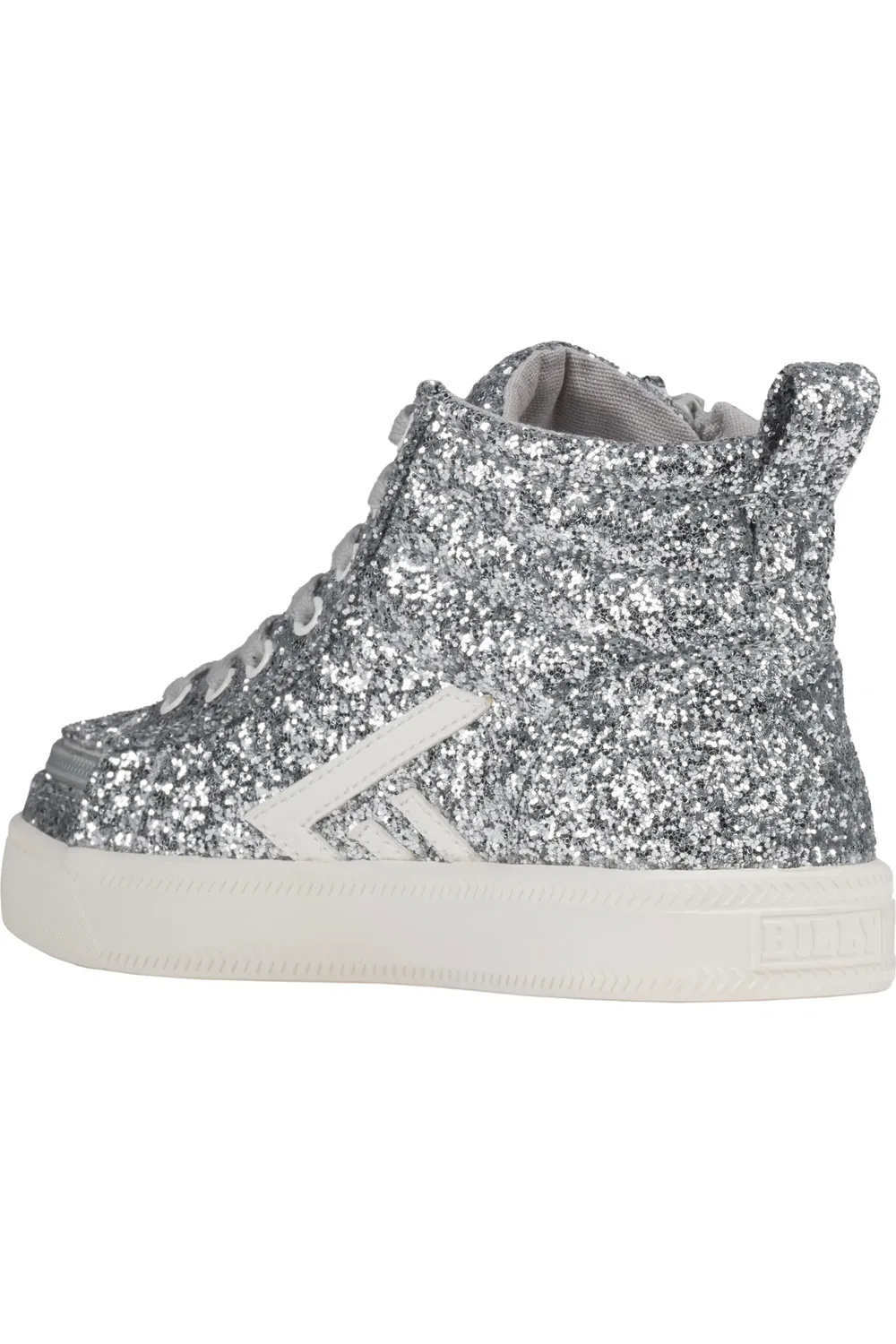 Детские кроссовки высокие на молнии Wicked Silver Glitz BILLY Footwear — фото 2