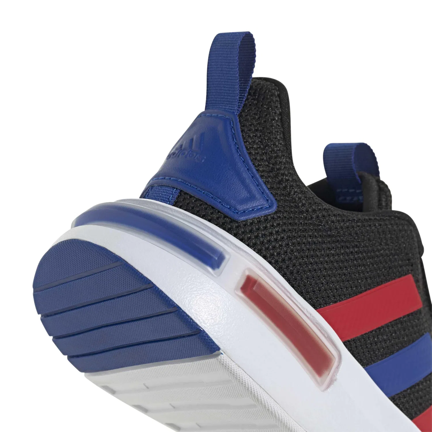 Детские кроссовки с принтом Racer Tr23 Adidas, Core Black Better Scarlet Team Royal Blue — фото 2