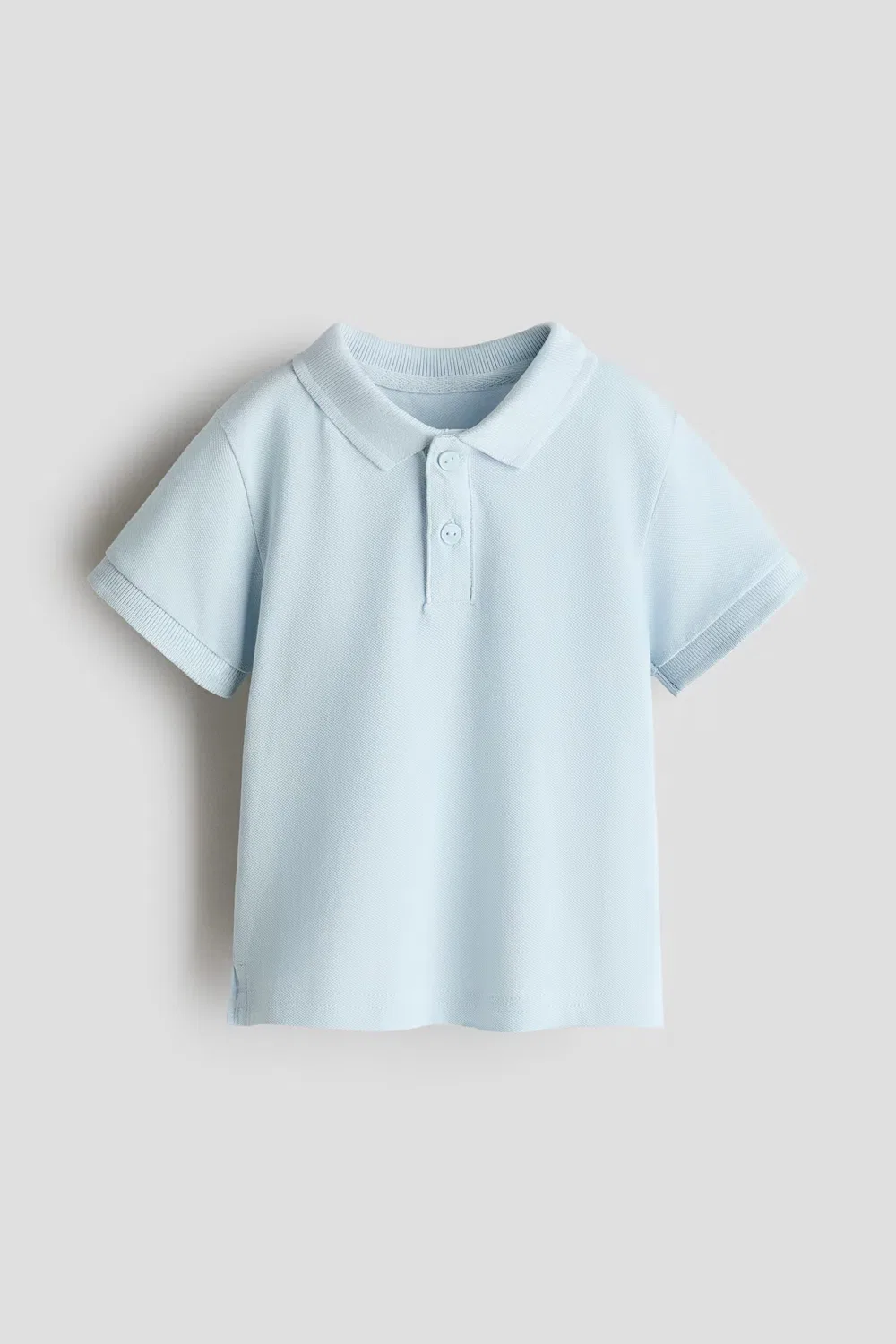 Рубашка-Поло из хлопкового пике H&M, Hellblau