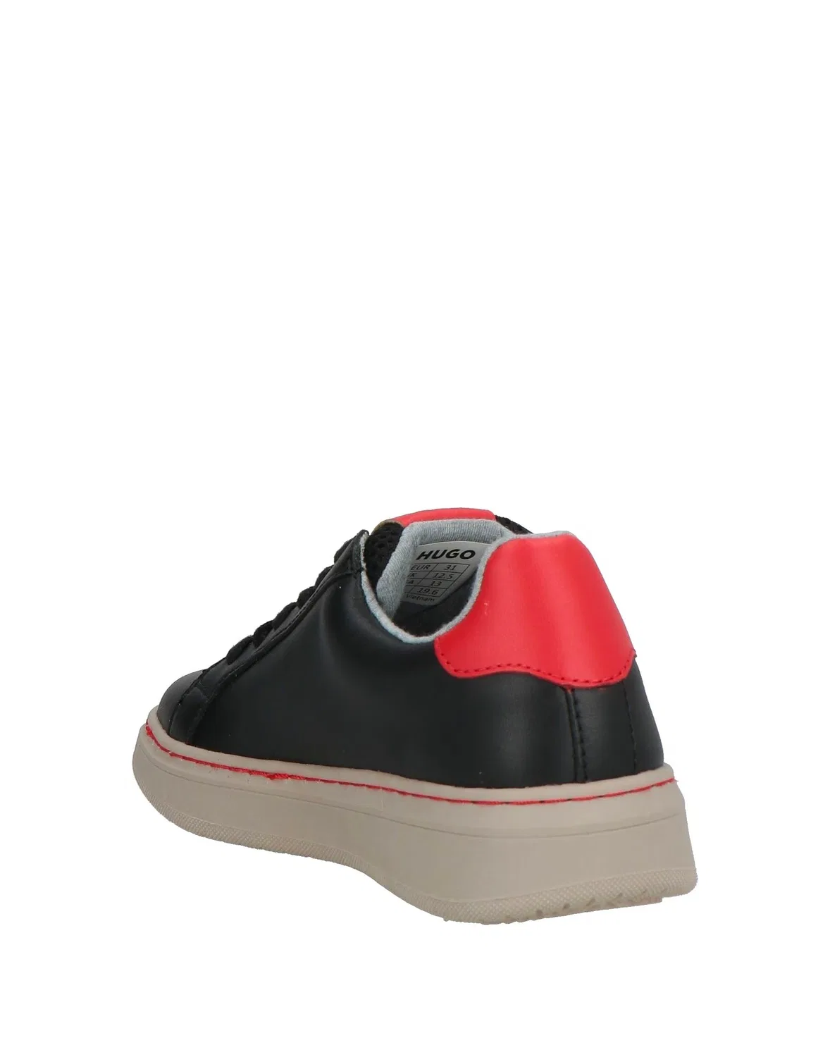 Детские кроссовки для мальчиков кожаные Low-Top Sneakers Hugo Boss, черный — фото 3