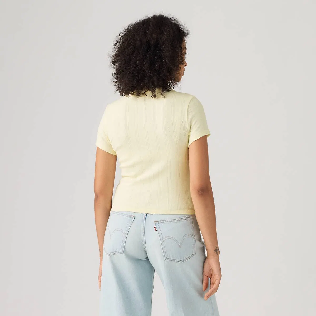 Рубашка-Поло с коротким рукавом из хлопчатобумажной ткани Levi's, Pear Sorbet - Yellow — фото 4
