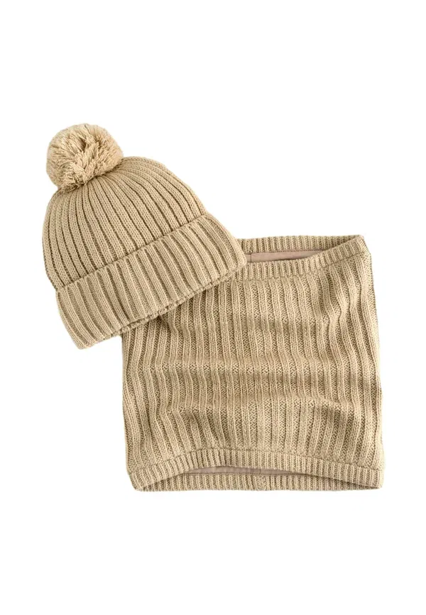 Комплект из 2 предметов трикотажный Regular fit Pom - Next, neutral, нейтральный