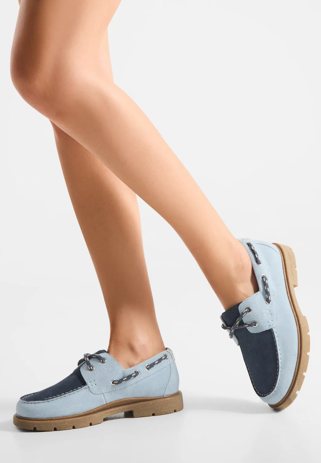 Flats 'Johanne' Woden, Light Blue — фото 4