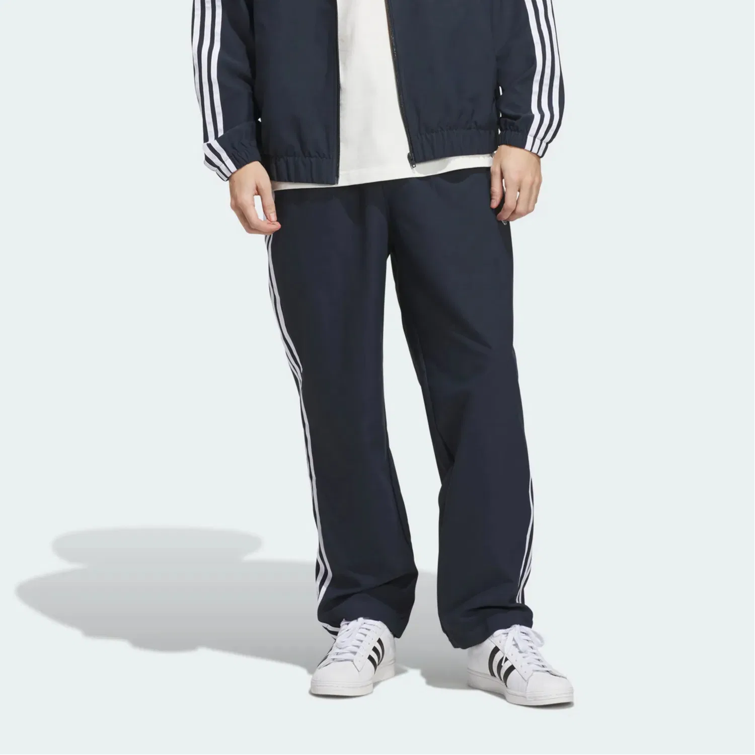 Мужские трикотажные спортивные штаны с принтом Skateboarding Adidas Originals, Aurora Ink/White — фото 4