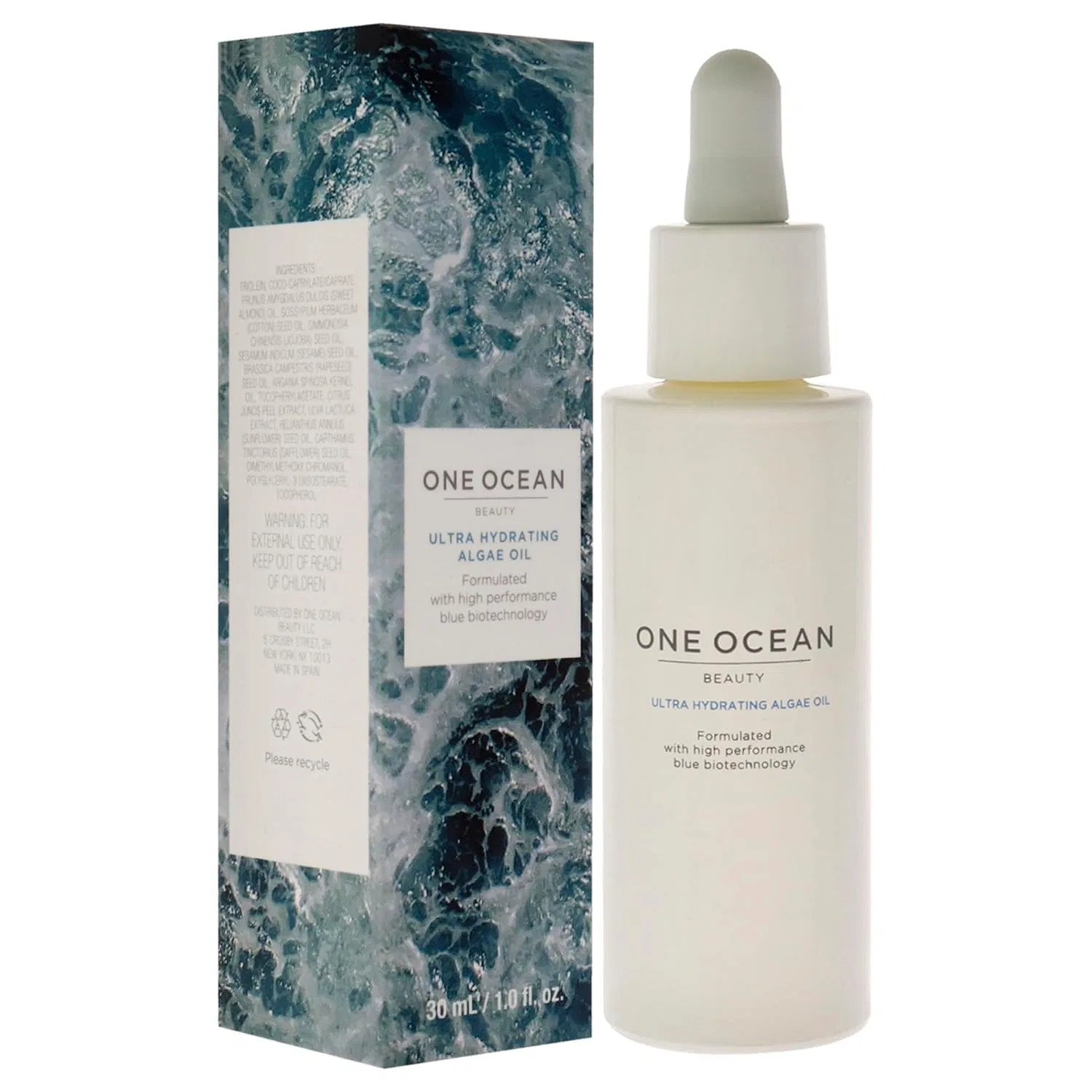 Масло для лица и волос Ultra Hydrating Algae Oil, One Ocean, 30 мл — фото 3