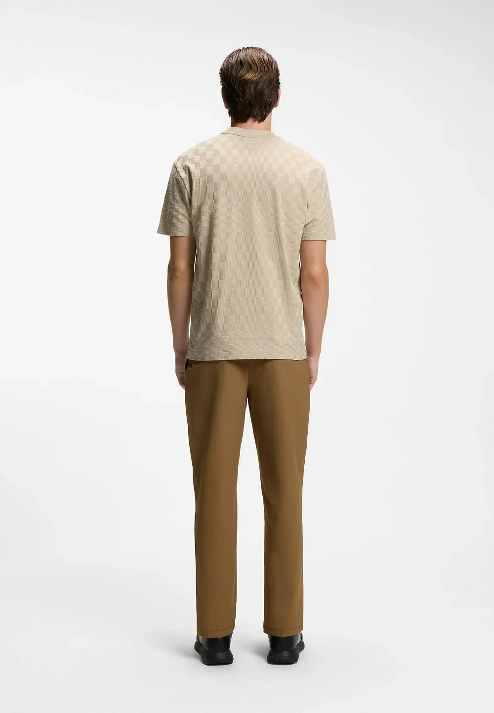 Футболка с принтом Boss, Open Beige Nineteen — фото 3