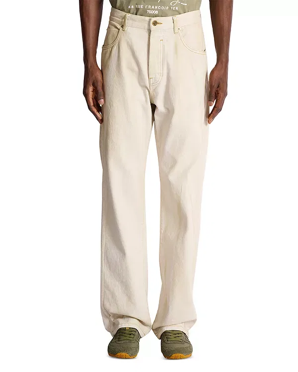 Мужские джинсы свободного кроя Balmain, Ecru