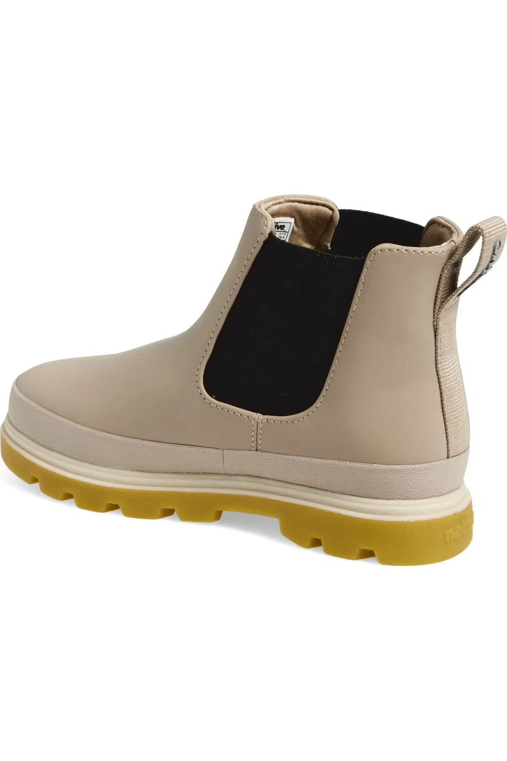 Детские ботинки челси водонепроницаемые Kensington Native Shoes, Flax Tan/Brown/White — фото 2