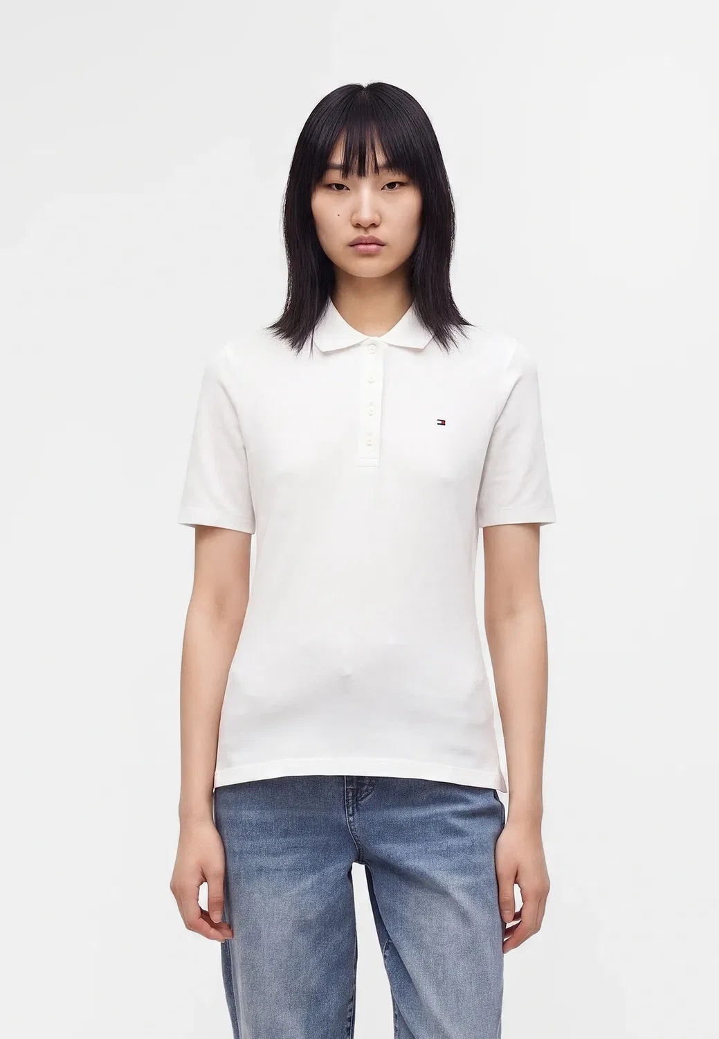 Рубашка-Поло из пике, 1985 год Tommy Hilfiger, Ecru New Size