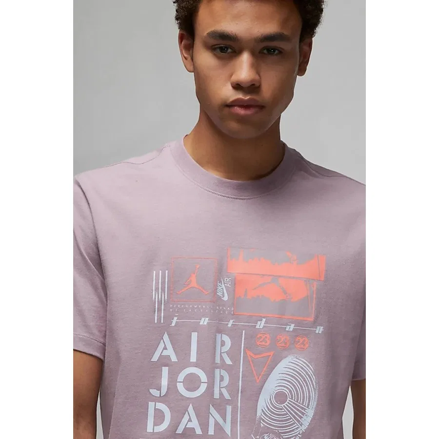 Футболка с графическим принтом Jordan Brand Graphic Tee Nike, Фиолетовый — фото 3