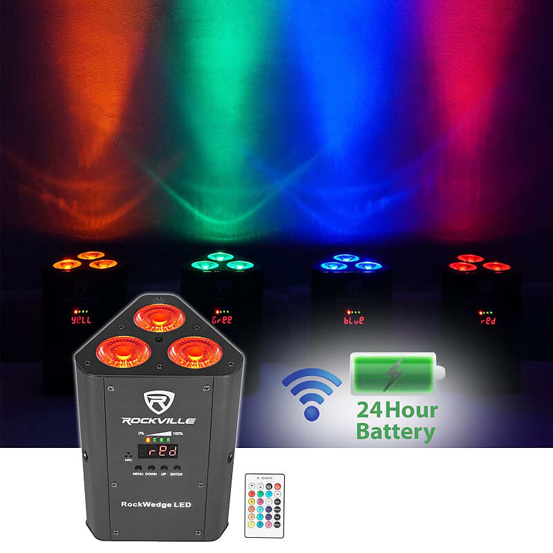 

Светодиод Rockville RockWedge LED 54w RGBWA