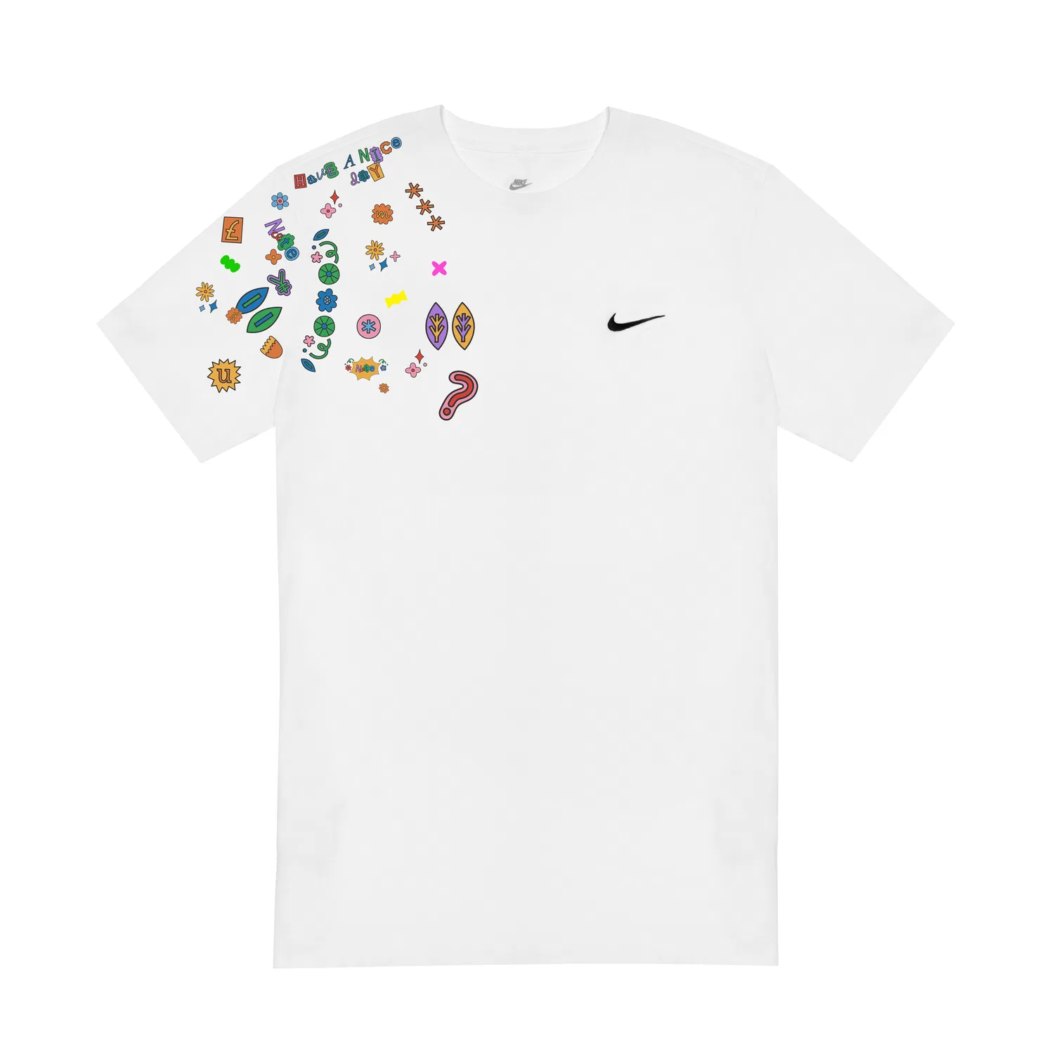 Футболка с принтом Nike White