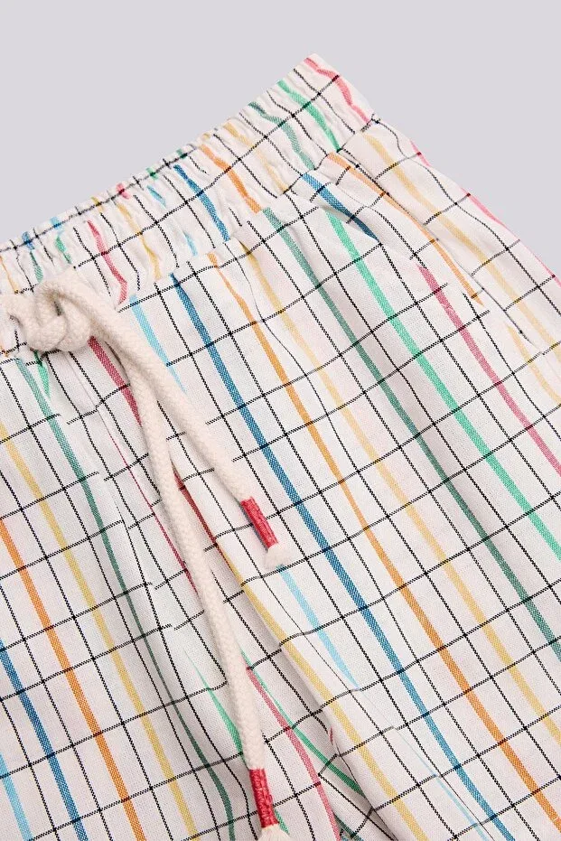 Детские шорты для мальчиков льняные Kid’N Match, Patterned — фото 3