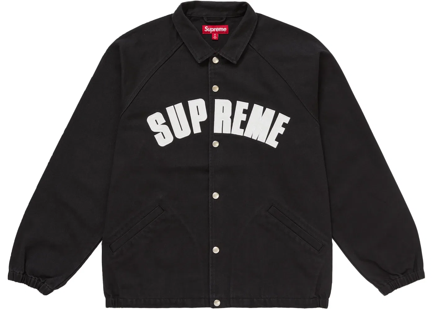Мужская джинсовая куртка-тренч с принтом Supreme Arc Denim Coaches Jacket (SS25), Black