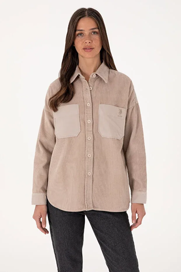 Женская рубашка-туника с длинным рукавом U.S. Polo Assn., Stone