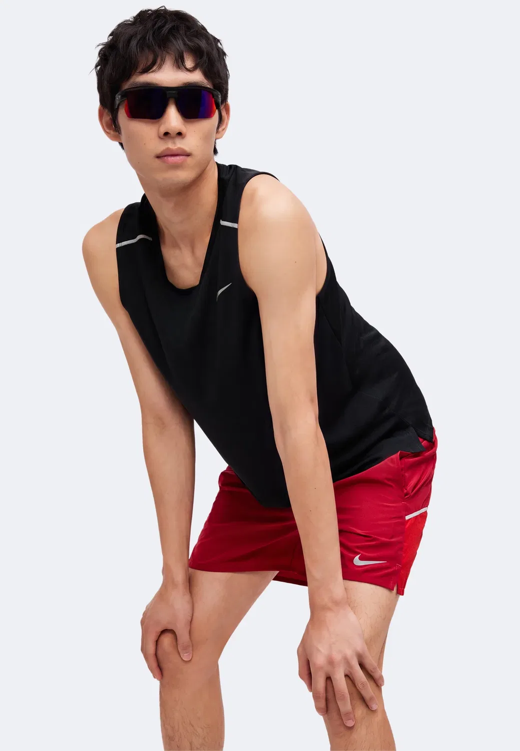 M nk df miler 5bf short - спортивные шорты Nike Performance, Tough Red/Sport Red — фото 4