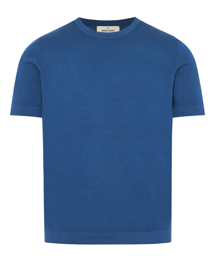 

Итальянская хлопковая футболка Gran Sasso, синий