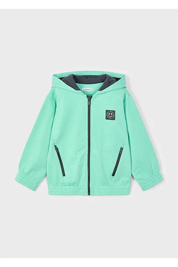 Детский спортивный костюм для мальчиков с капюшоном Sportswear Mayoral, Green — фото 2