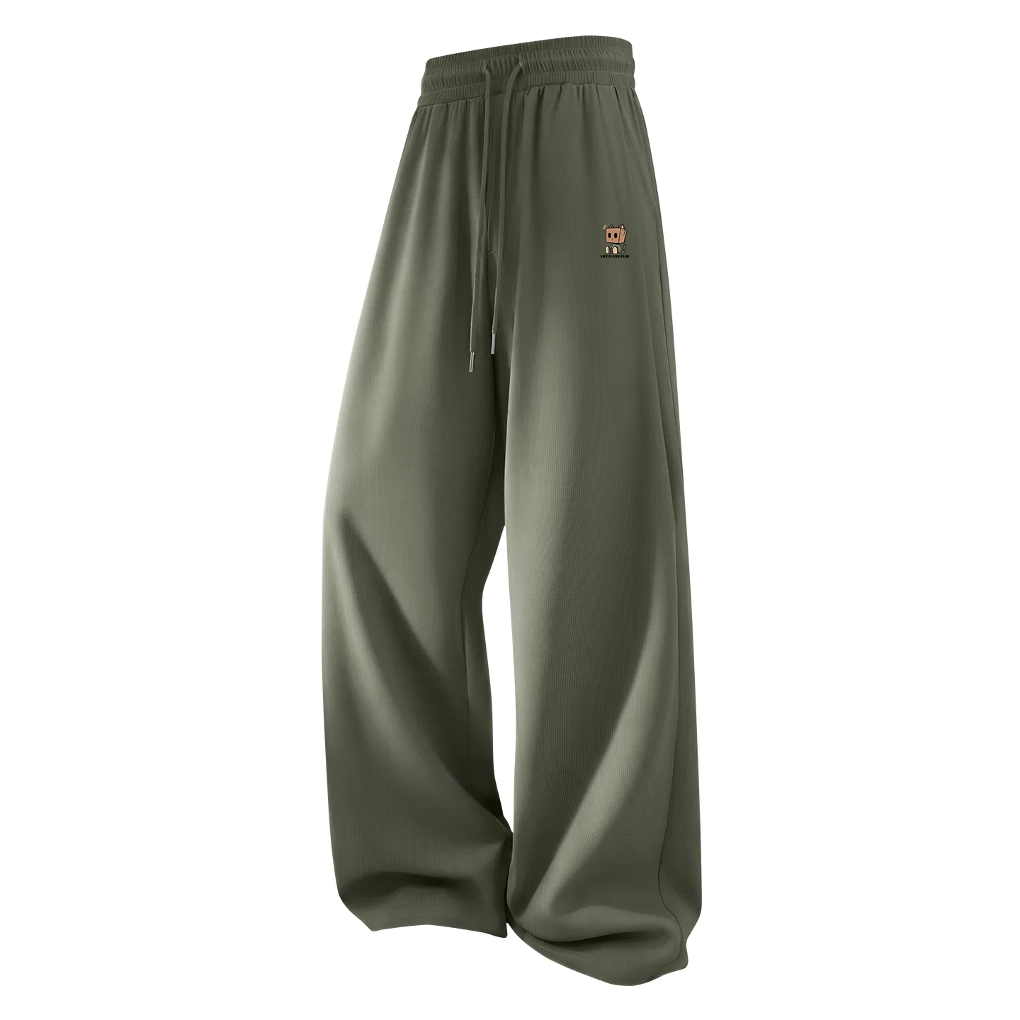 Детские брюки с широкими штанинами MODERATE WIDE LEG PANTS MINISO, Army Green
