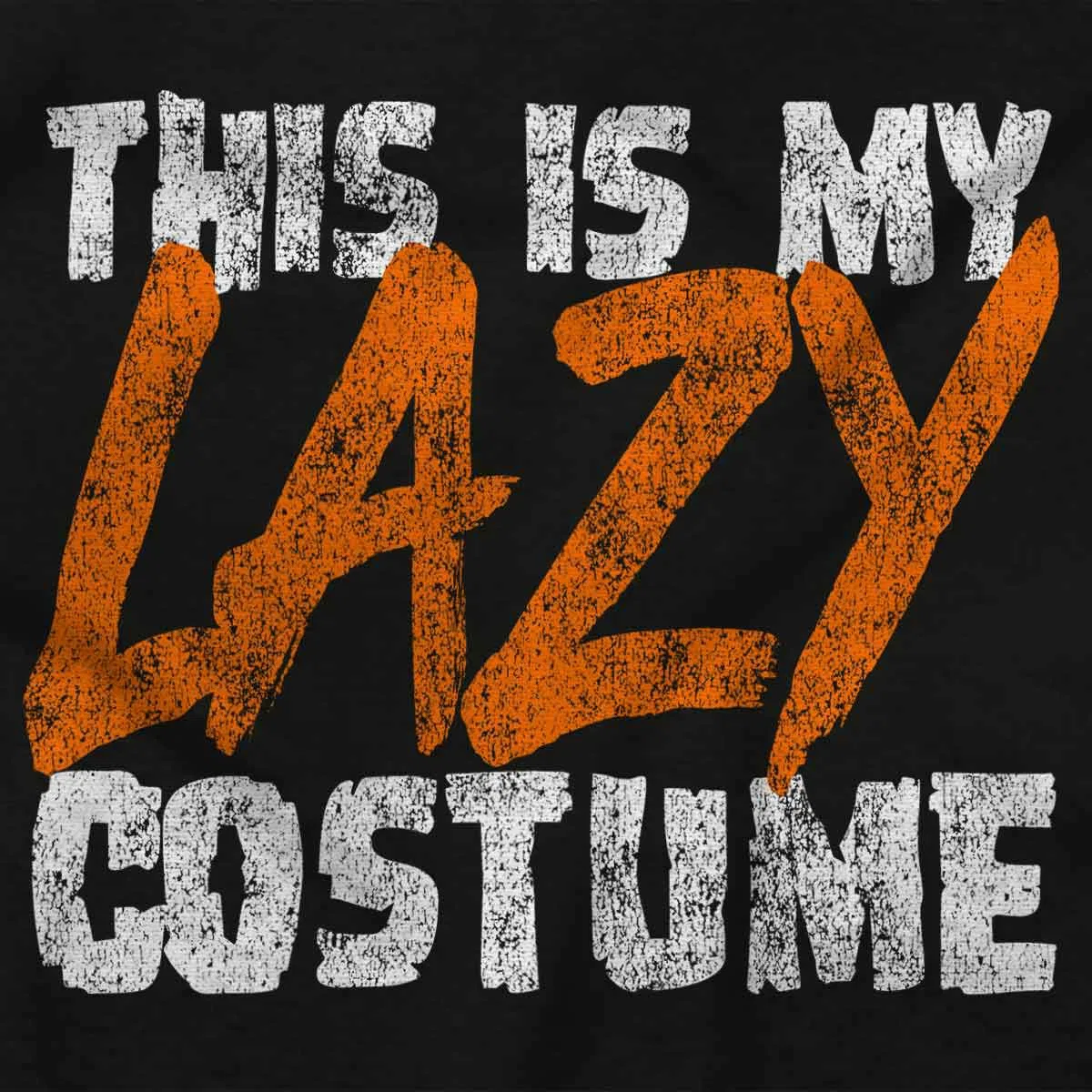 Детский боди-комбинезон с принтом This Is My Lazy Halloween Costume Brisco Brands, Black — фото 2