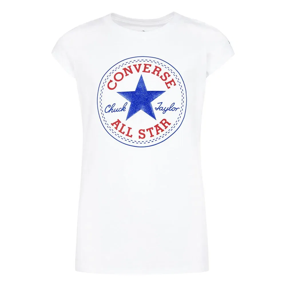Футболка с коротким рукавом TimeleChuck Patch Converse Kids, белый