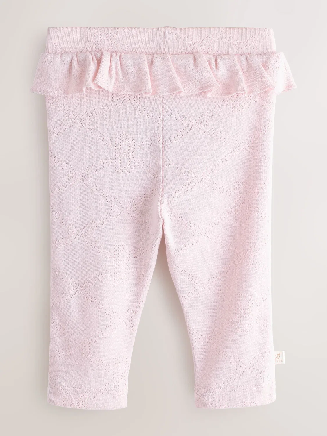 Леггинсы детские 2 шт. Pointelle Layette Baker by Ted Baker, белый/розовый — фото 4