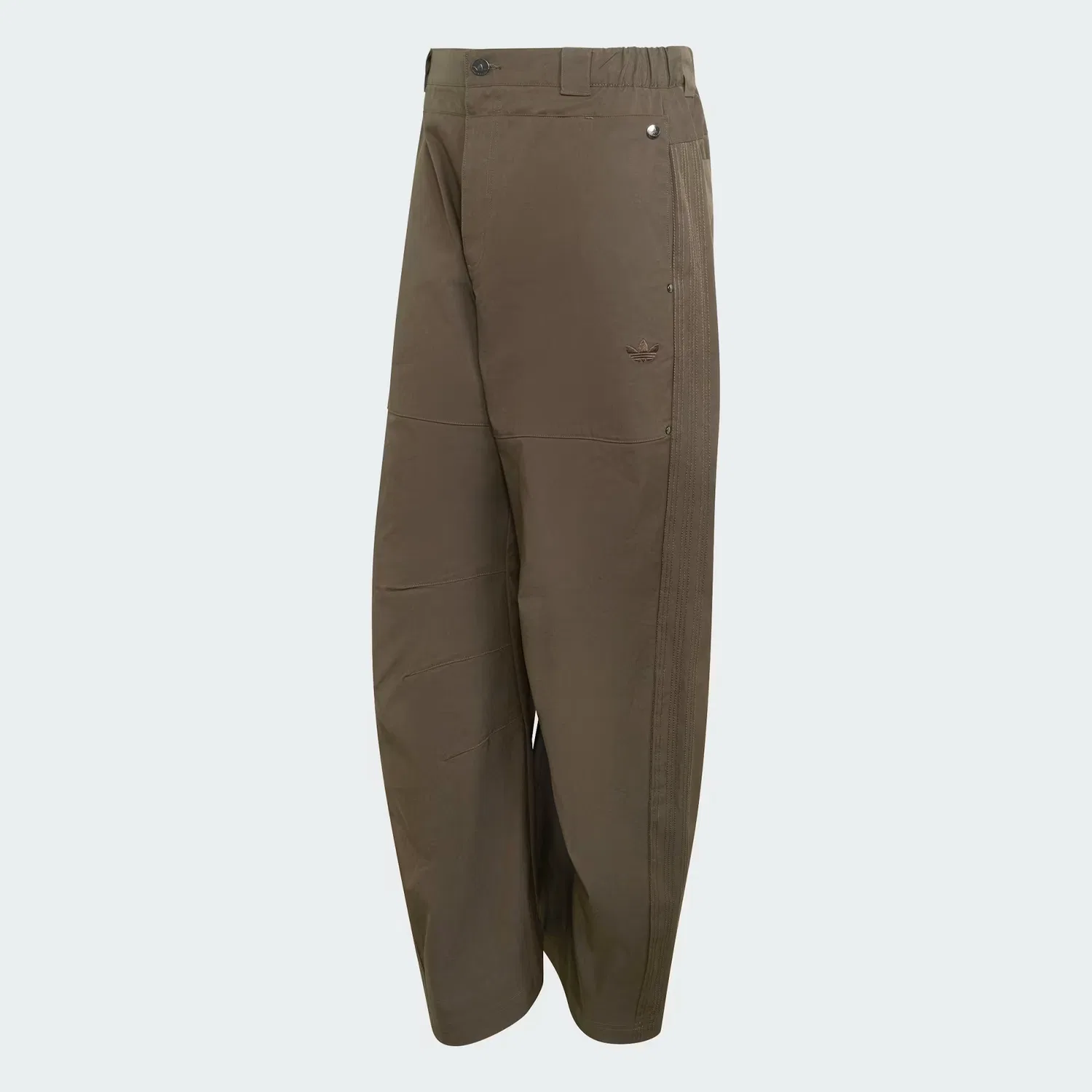 Мужские брюки свободного кроя Premium Essentials Wide Pants Adidas Originals, темно-оливковый — фото 4